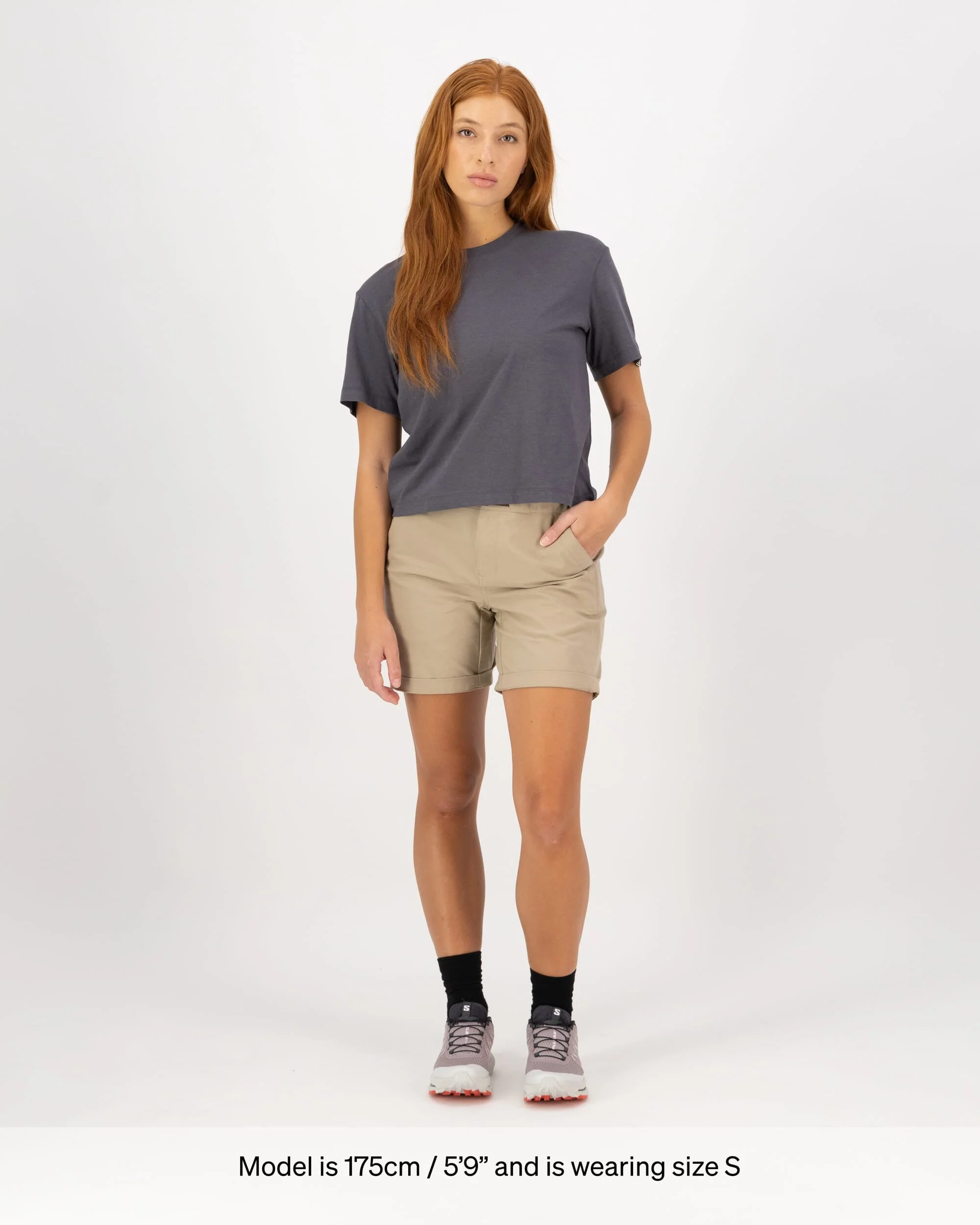 Yonder Merino Organic Cotton T-Shirt - Vintage Black | Women's T-Shirt - Image 4