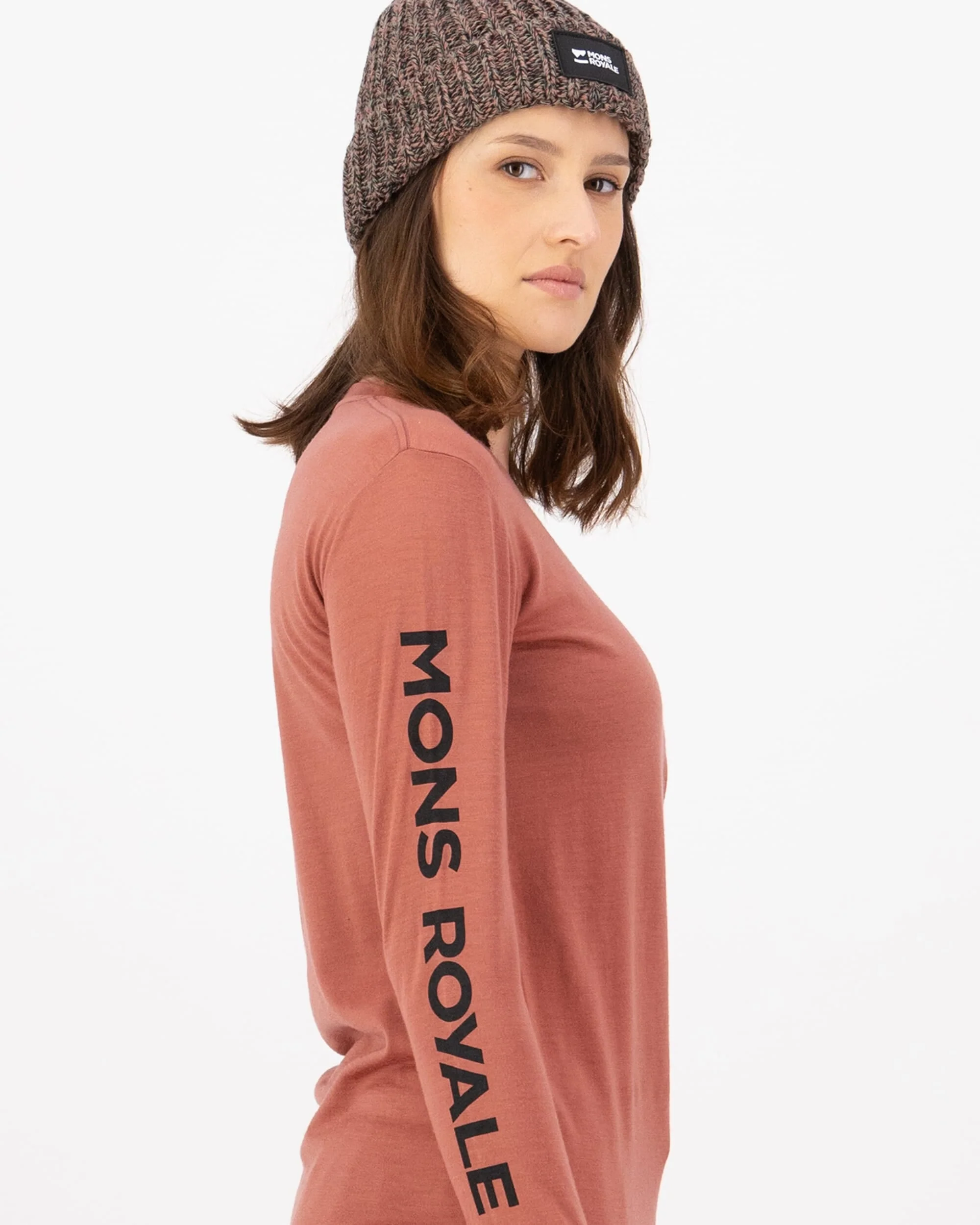 Yotei Merino Classic Long Sleeve - Canyon Rose | Women's Long Sleeve Top - Image 3