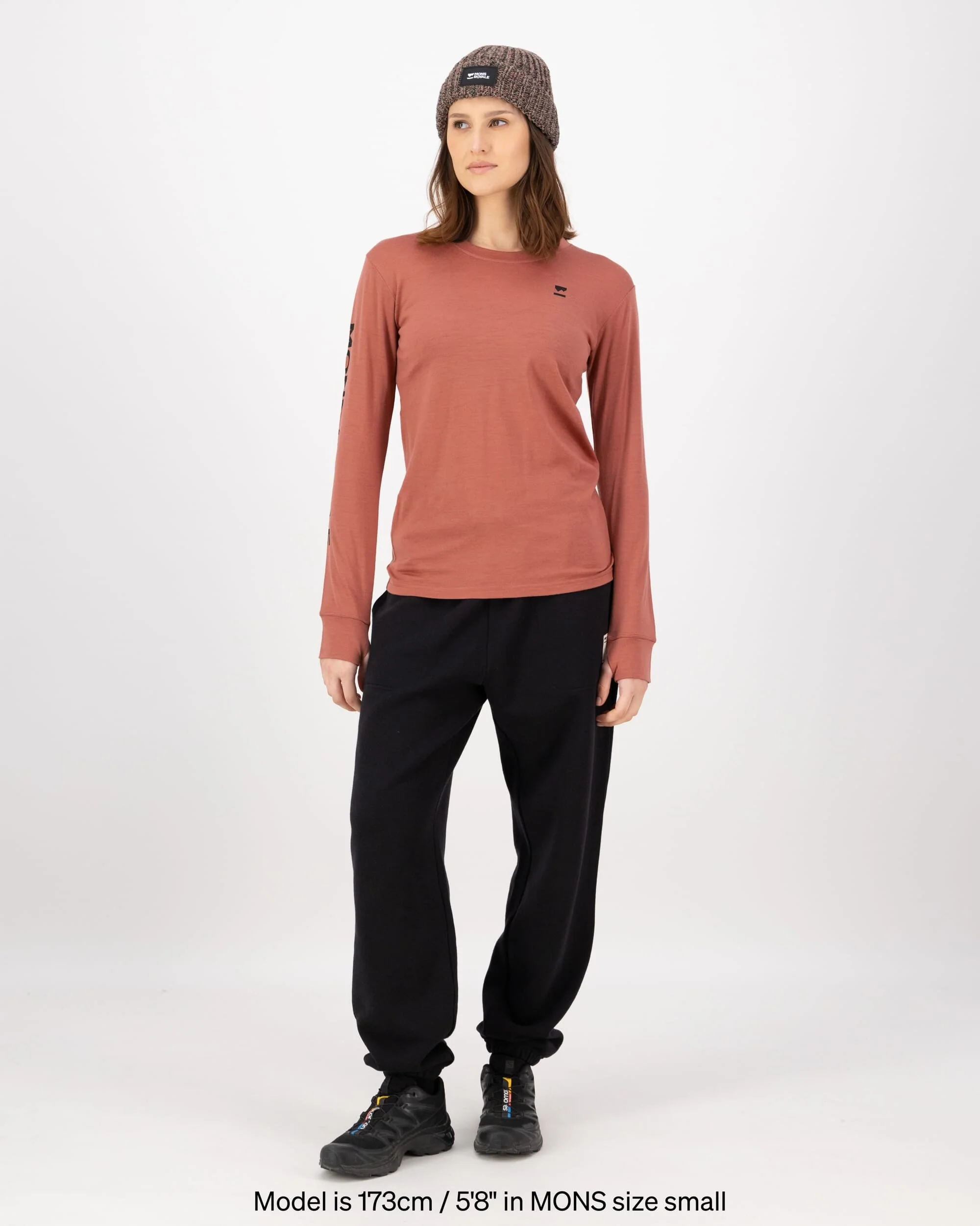 Yotei Merino Classic Long Sleeve - Canyon Rose | Women's Long Sleeve Top - Image 4