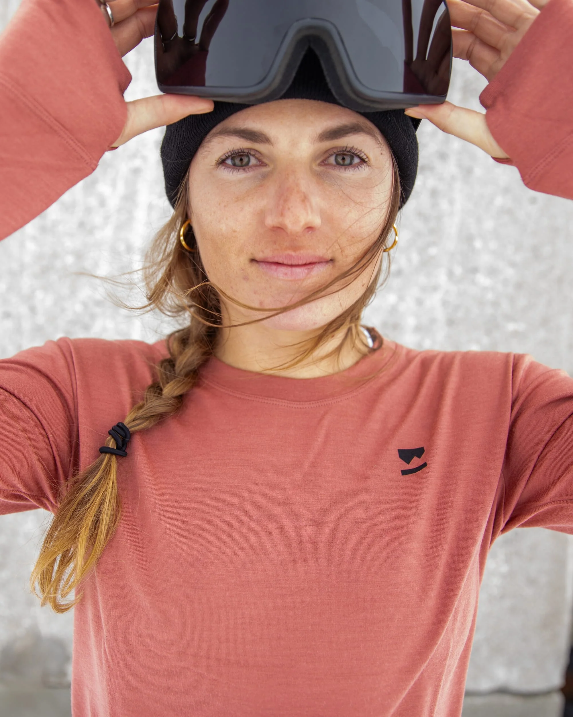 Yotei Merino Classic Long Sleeve - Canyon Rose | Women's Long Sleeve Top - Image 6