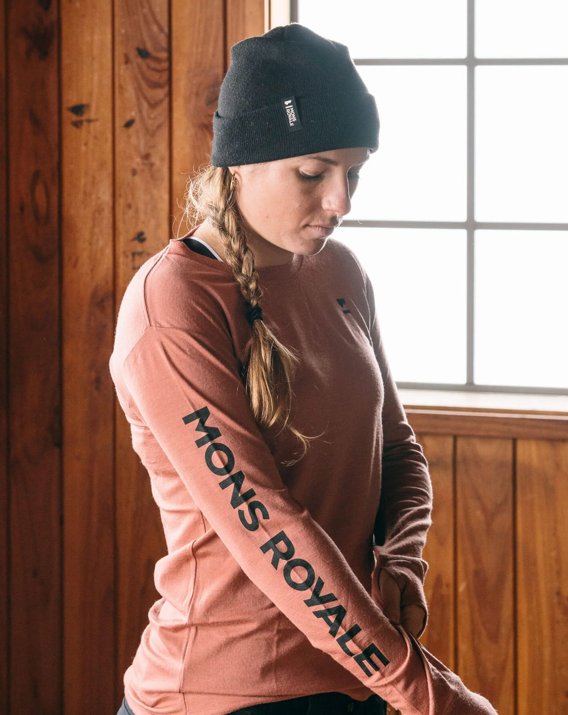 Yotei Merino Classic Long Sleeve - Canyon Rose | Women's Long Sleeve Top - Image 7