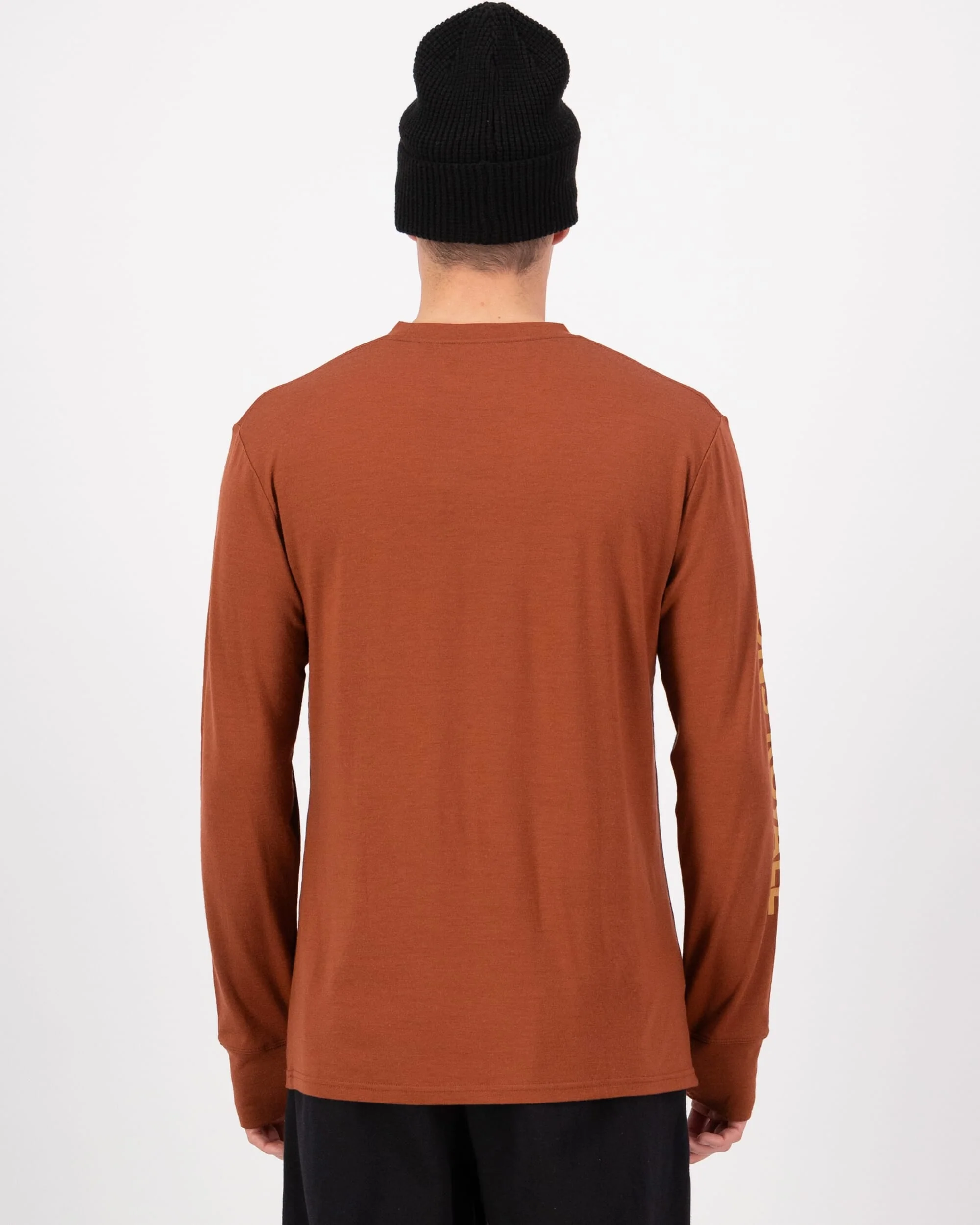 Yotei Merino Classic Long Sleeve - Sienna | Men's Long Sleeve Top - Image 2