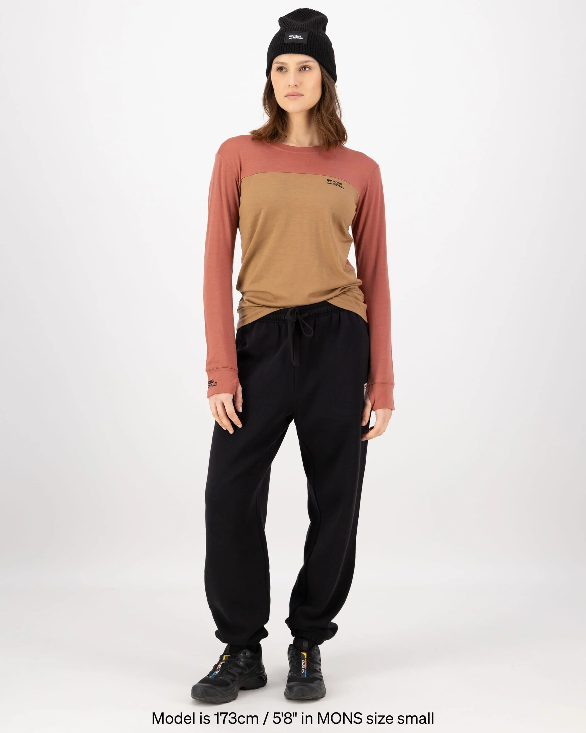 Yotei Merino Long Sleeve - Canyon Rose / Toffee | Women's Long Sleeve Top - Image 4