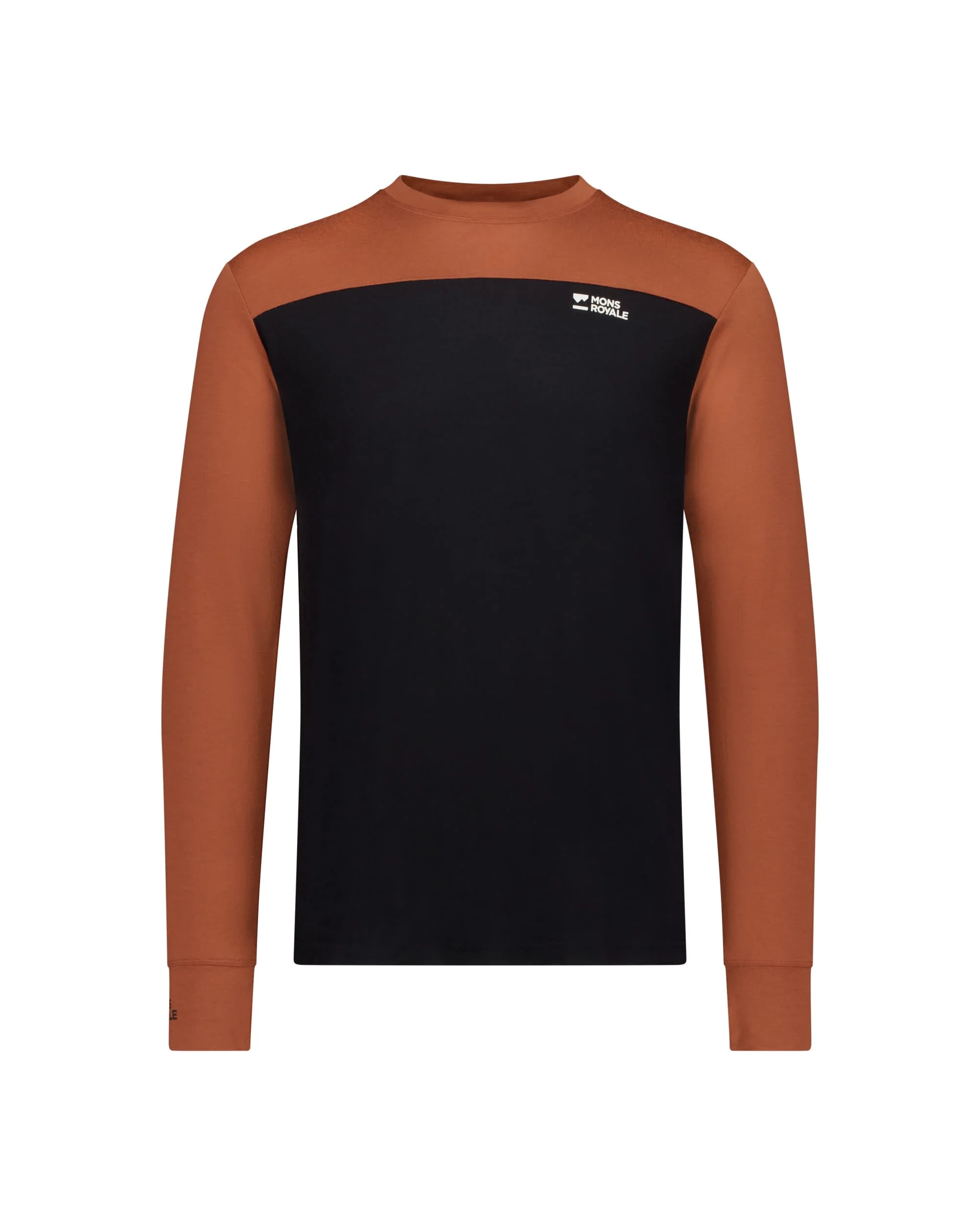 Yotei Merino Long Sleeve - Sienna / Black | Men's Long Sleeve Top - Image 5