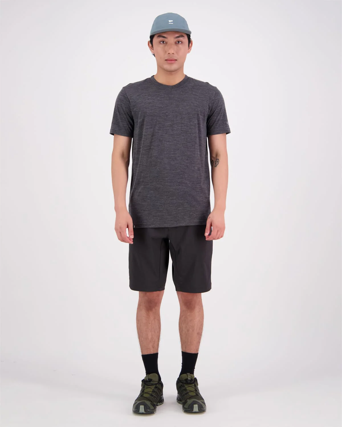 Zephyr Merino Tencel™ T-Shirt - Smoke | Men's T-Shirt - Image 3