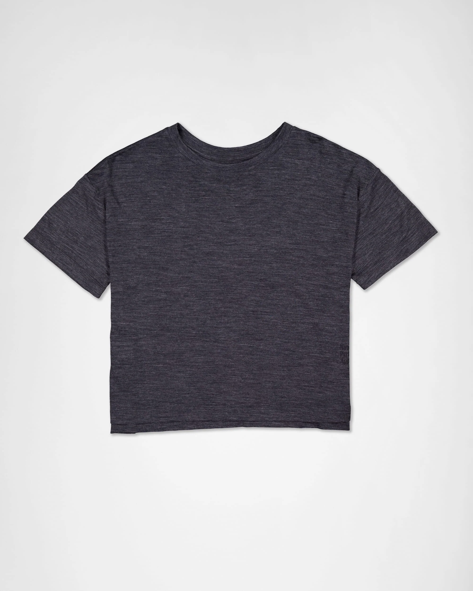Zephyr Merino Tencel™ Boxy T-Shirt - Smoke | Women's T-Shirt - Image 4