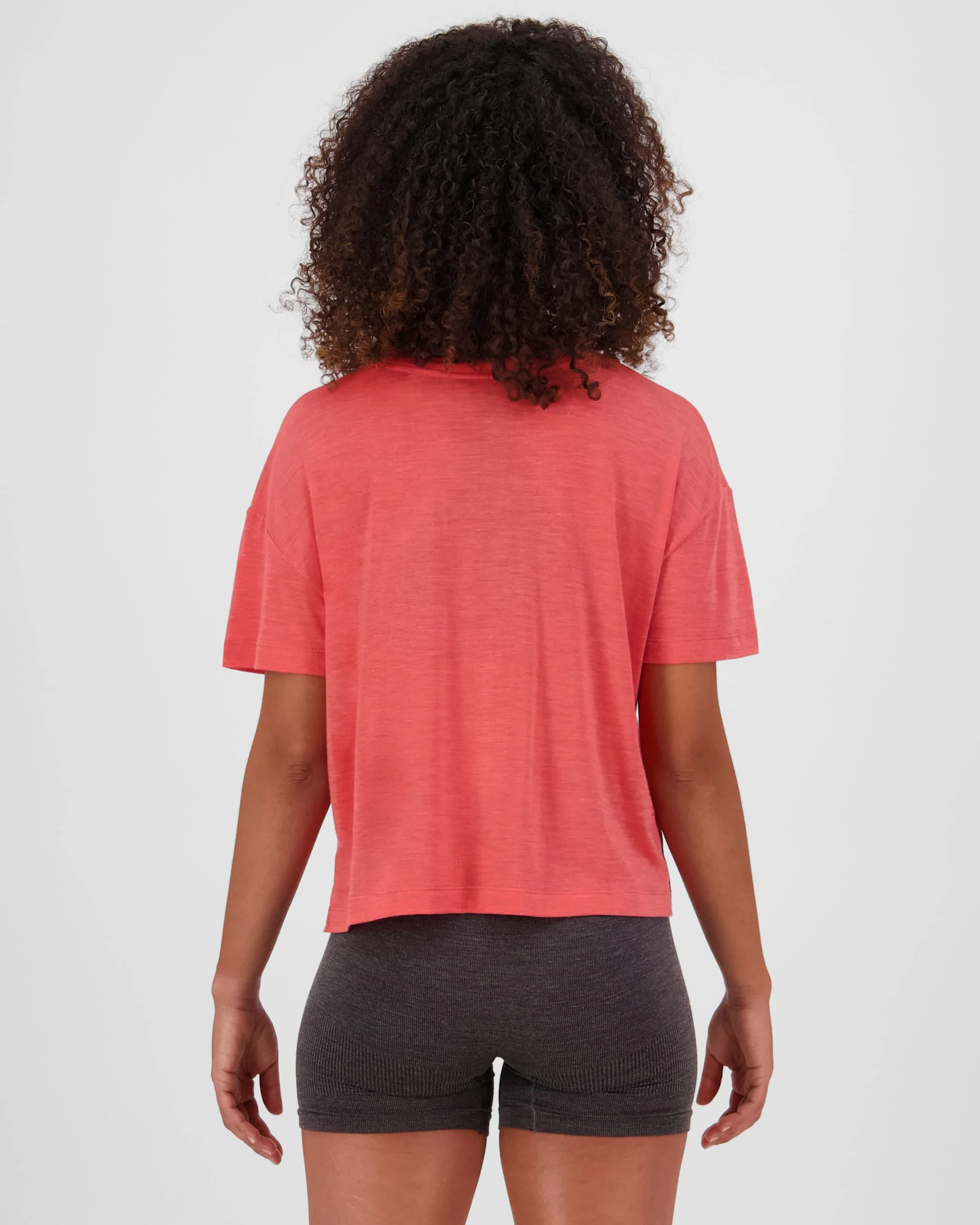 Zephyr Merino Tencel™ Boxy T-Shirt - Watermelon | Women's T-Shirt - Image 2