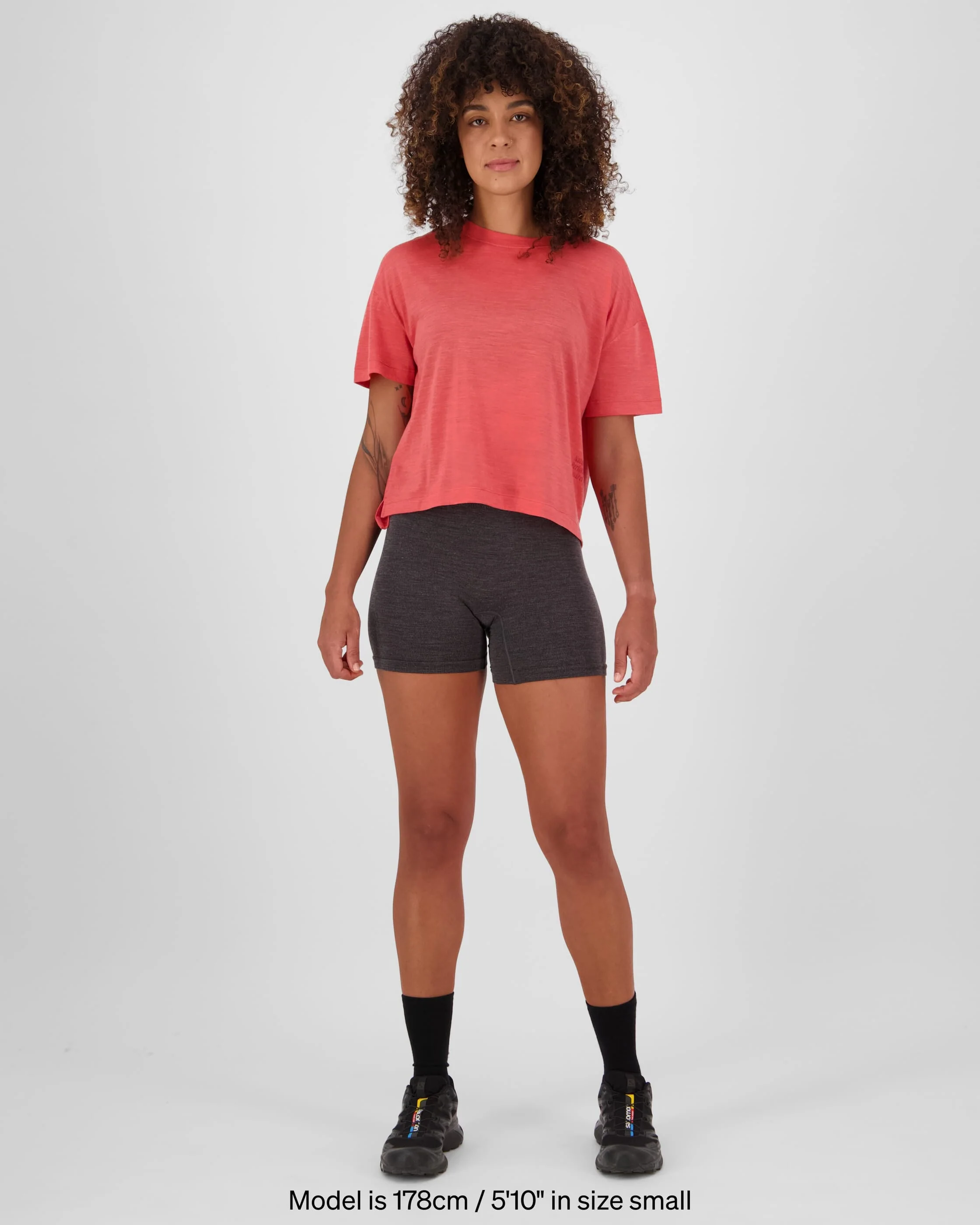 Zephyr Merino Tencel™ Boxy T-Shirt - Watermelon | Women's T-Shirt - Image 3