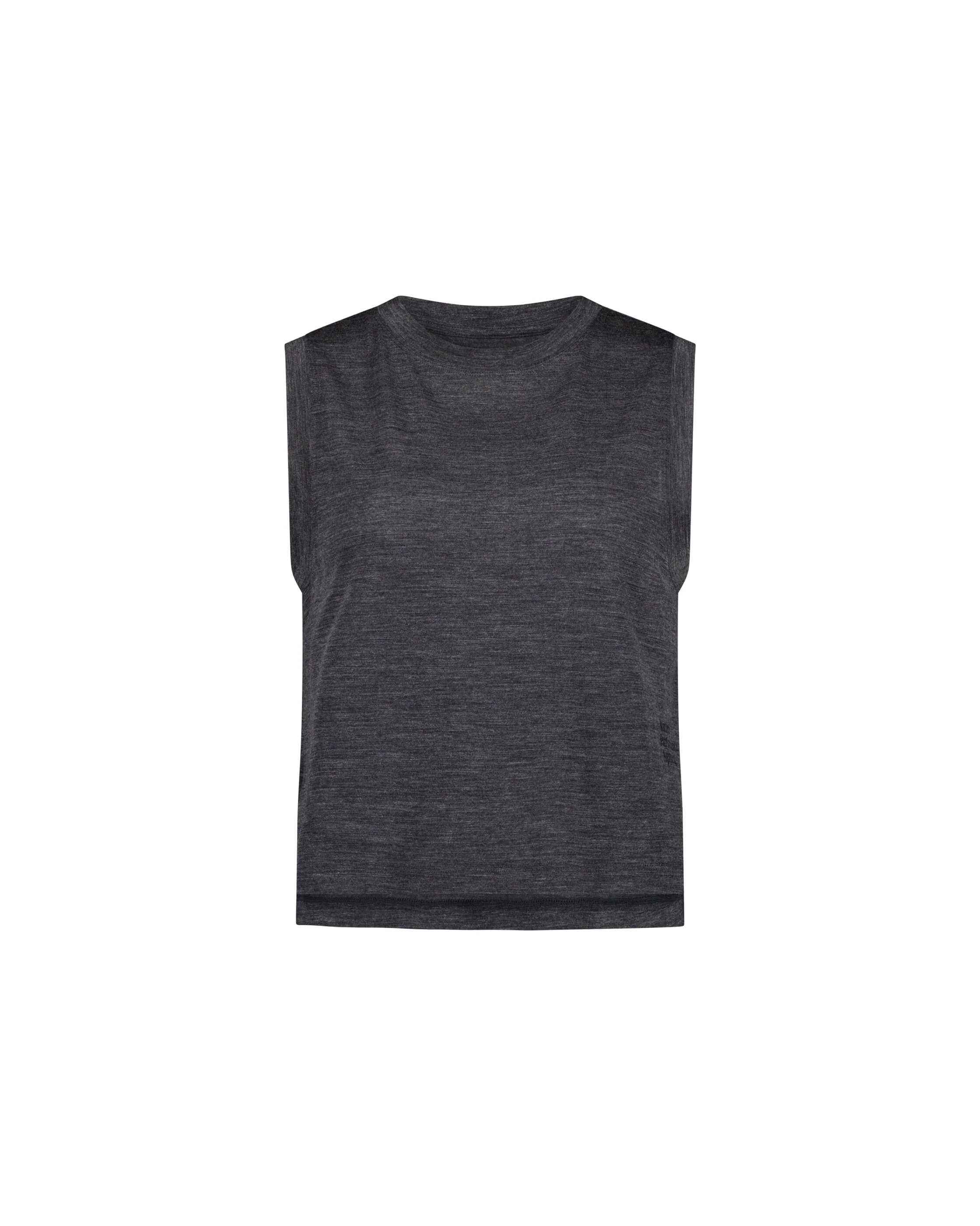 Zephyr Merino Tencel™ Boxy Tank - Smoke | Women's Tank - Image 4