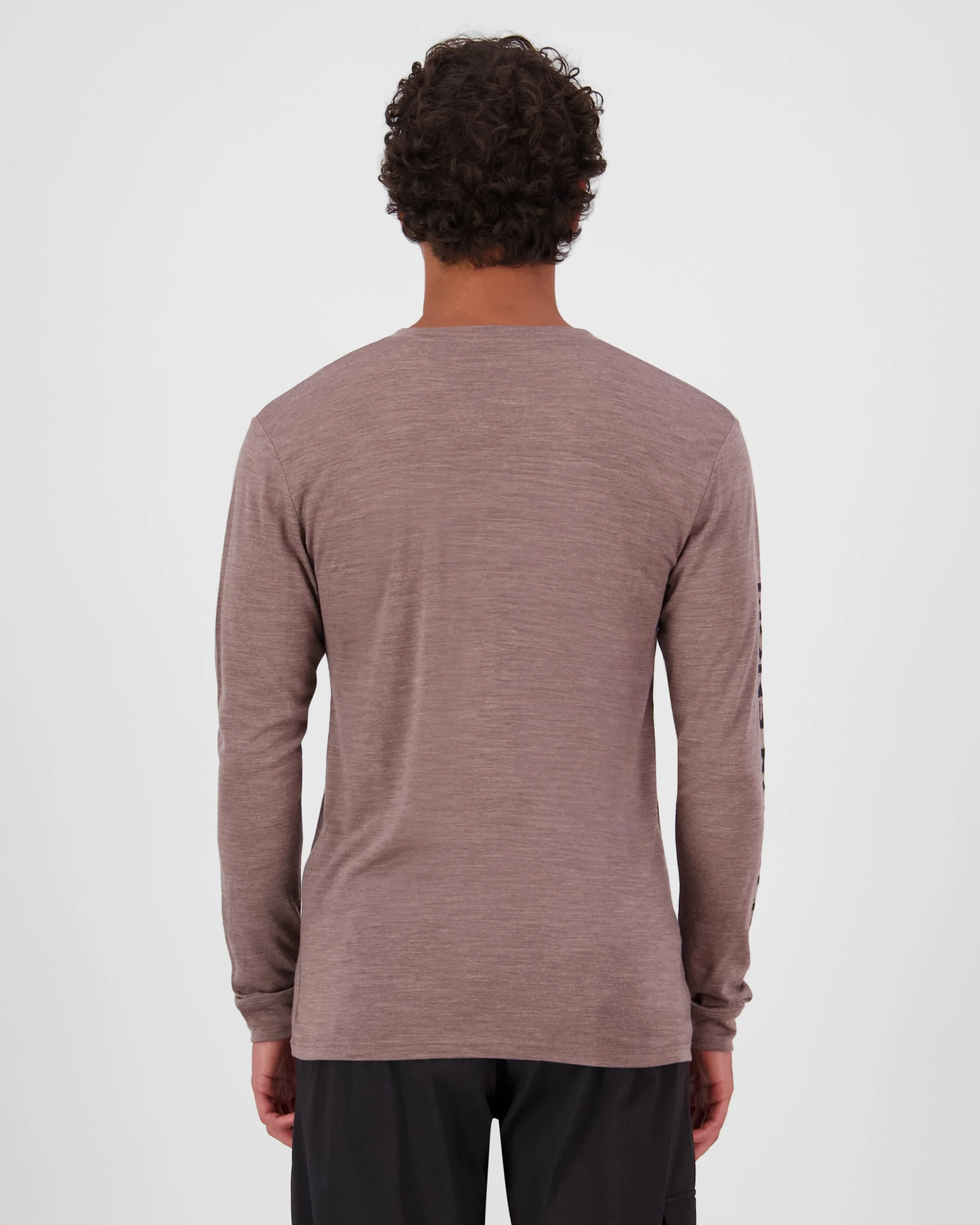 Zephyr Merino Tencel™ Long Sleeve - Chestnut | Men's Long Sleeve Top - Image 2
