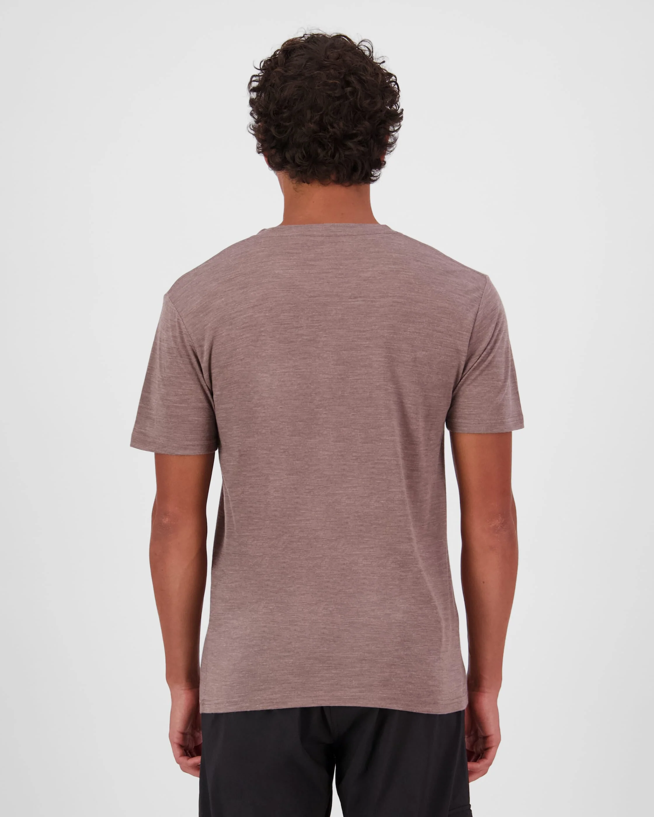 Zephyr Merino Tencel™ T-Shirt - Chestnut | Men's T-Shirt - Image 2