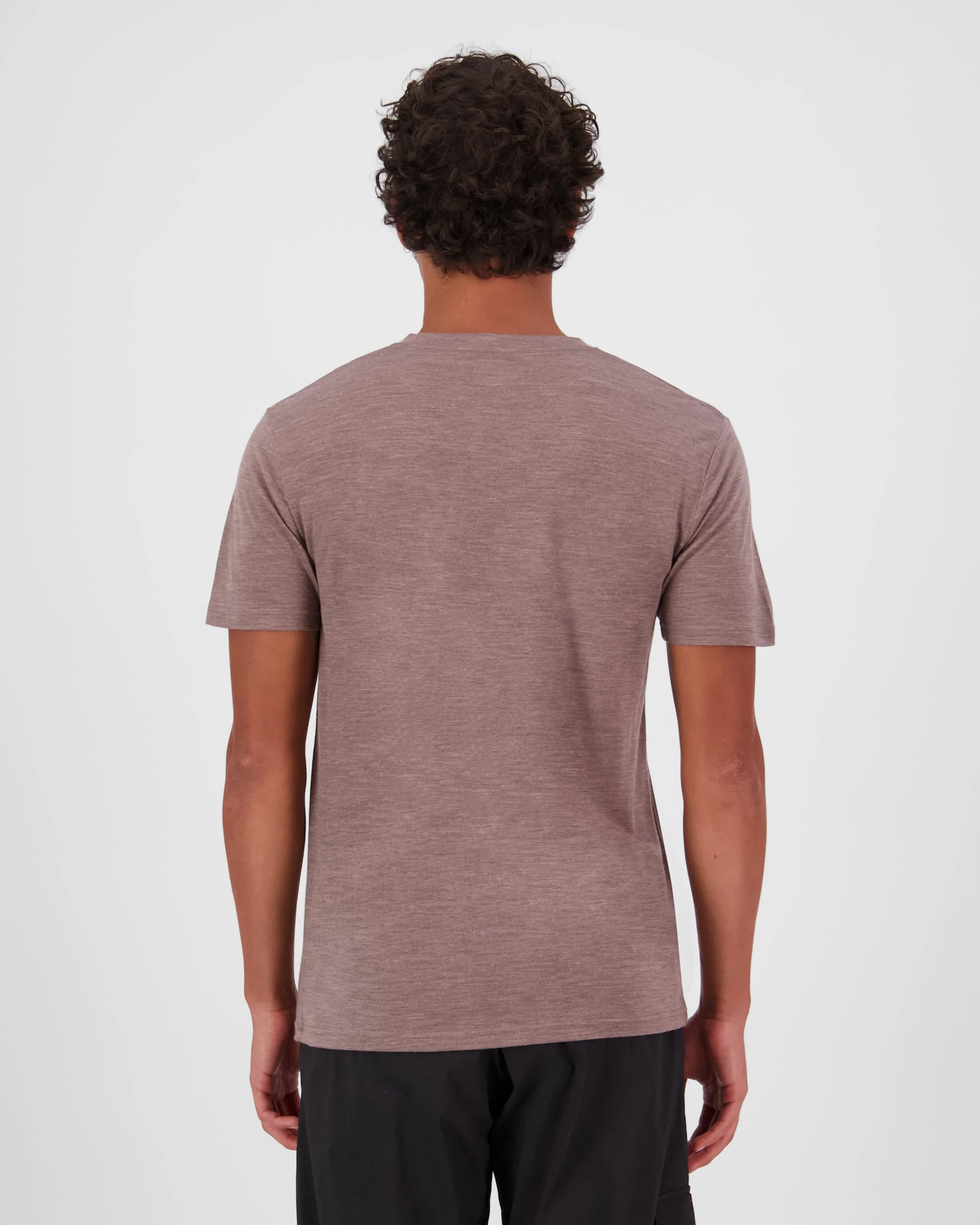 Zephyr Merino Tencel™ T-Shirt - Chestnut | Men's T-Shirt - Image 2