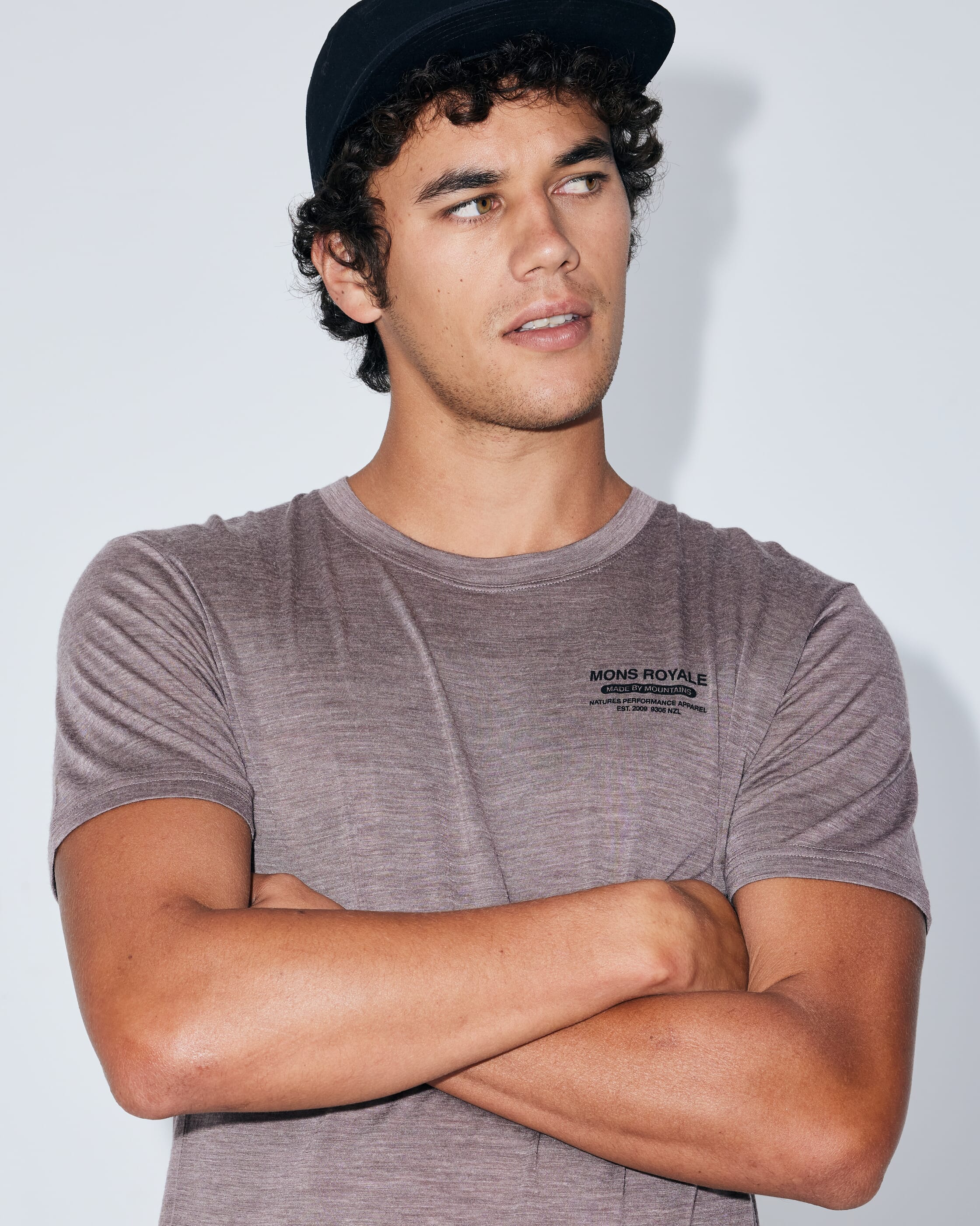 Zephyr Merino Tencel™ T-Shirt - Chestnut | Men's T-Shirt - Image 5
