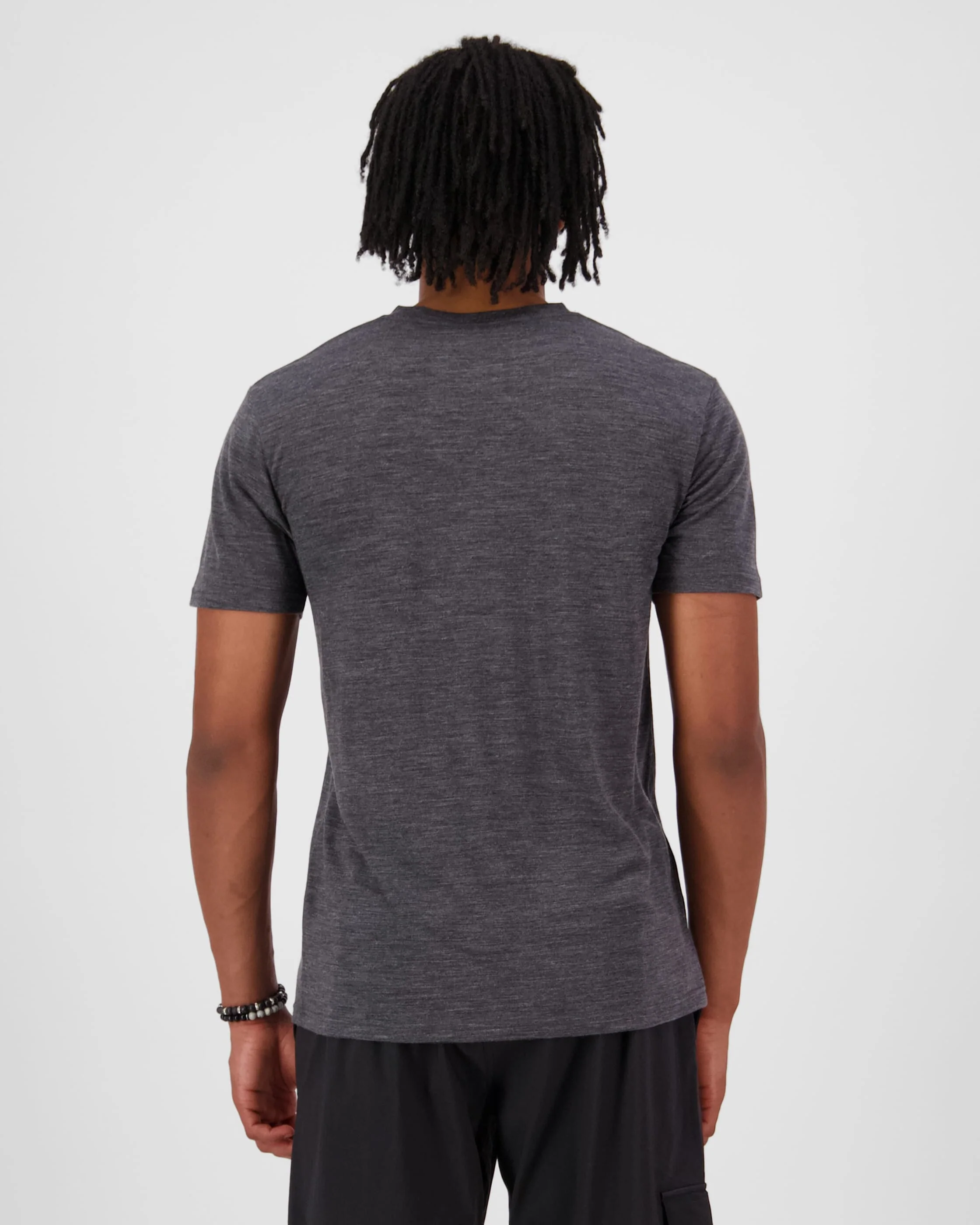 Zephyr Merino Tencel™ T-Shirt - Smoke | Men's T-Shirt - Image 2