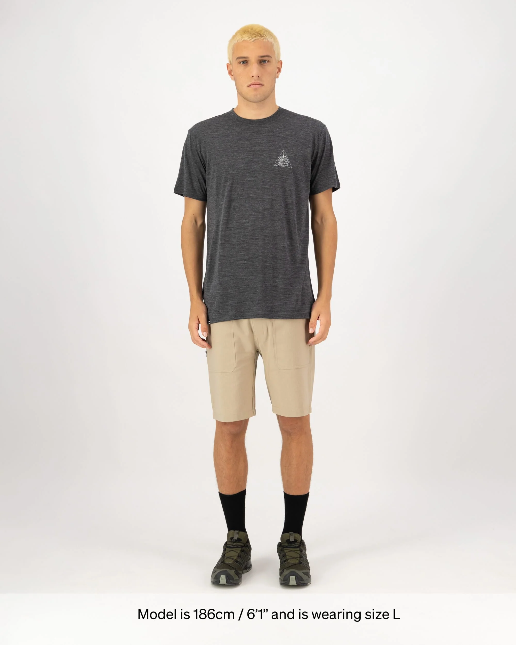 Zephyr Merino Tencel™ T-Shirt - Smoke | Men's T-Shirt - Image 3