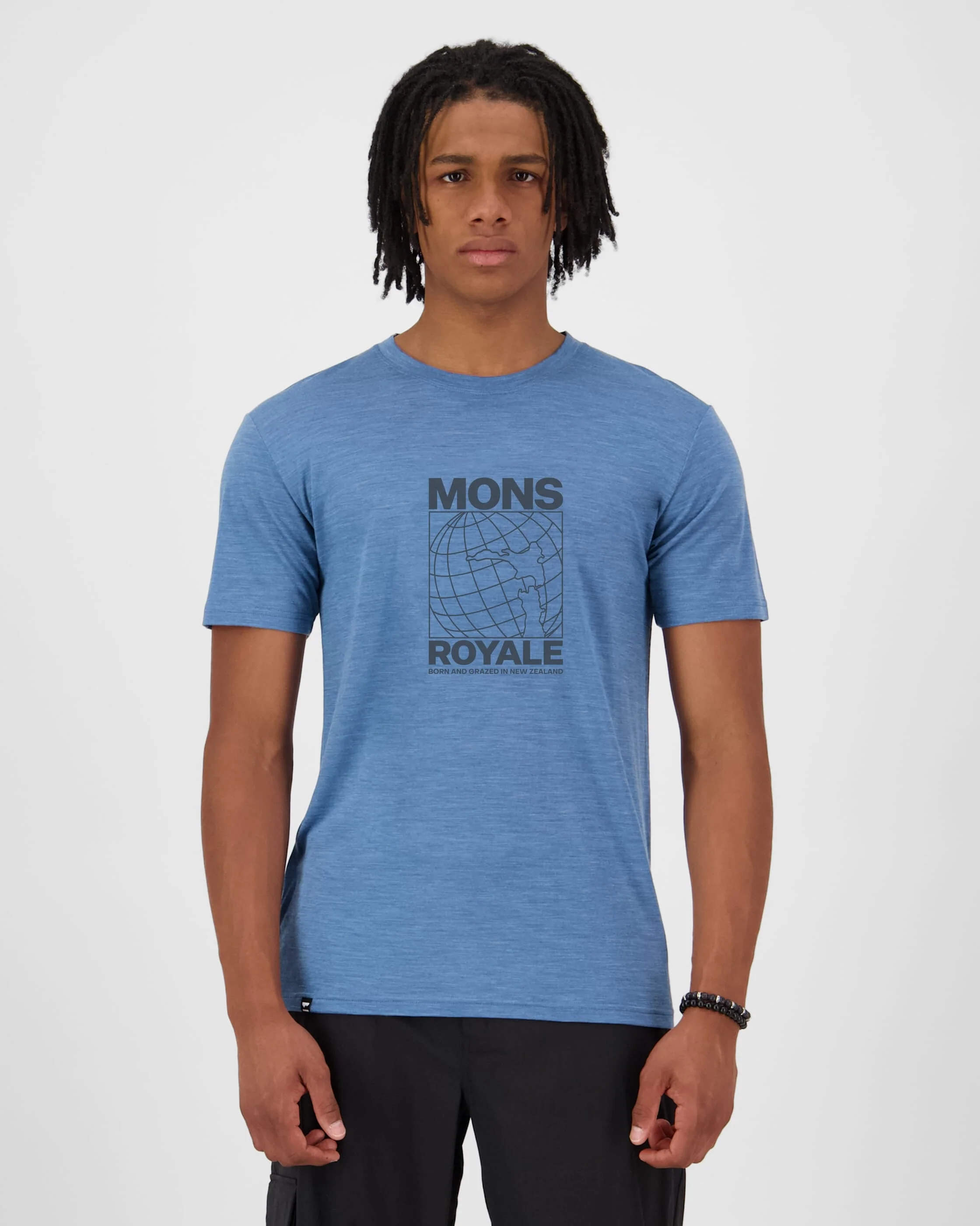 Zephyr Merino Tencel™ T-Shirt - Steel Blue | Men's T-Shirt