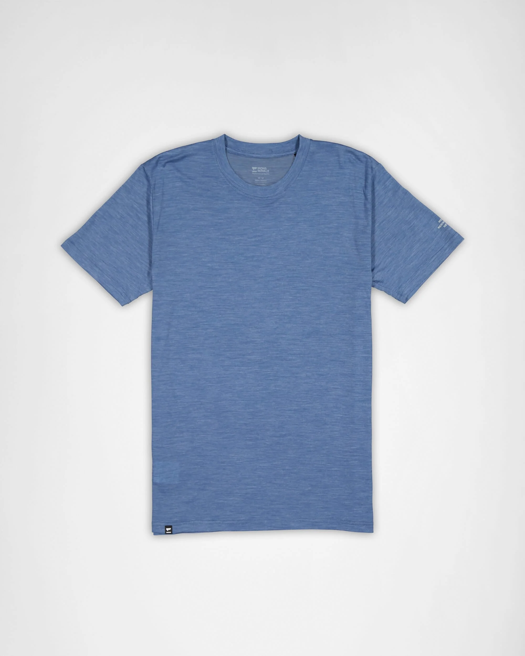 Zephyr Merino Tencel™ T-Shirt - Steel Blue | Men's T-Shirt - Image 4