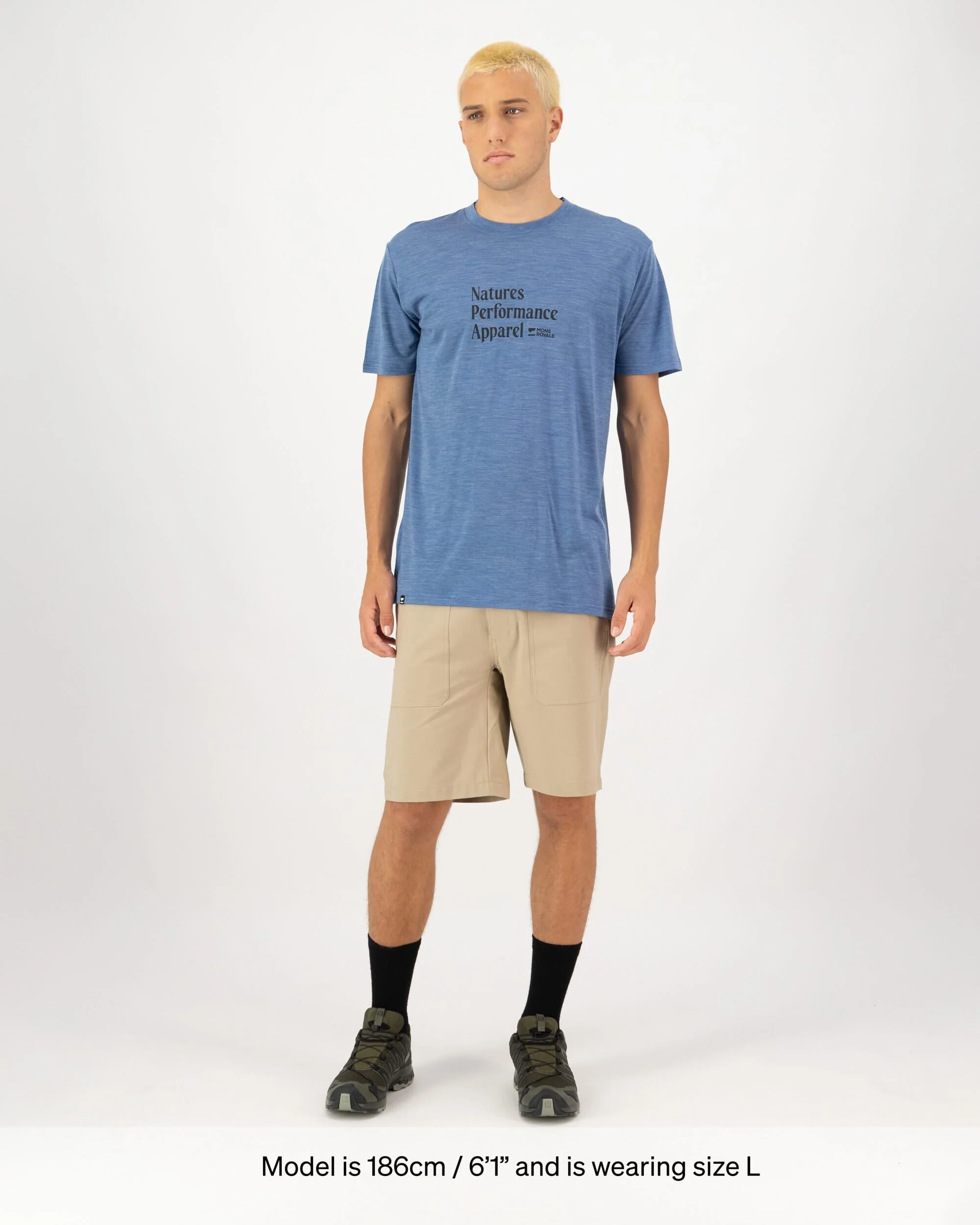 Zephyr Merino Tencel™ T-Shirt - Steel Blue | Men's T-Shirt - Image 5