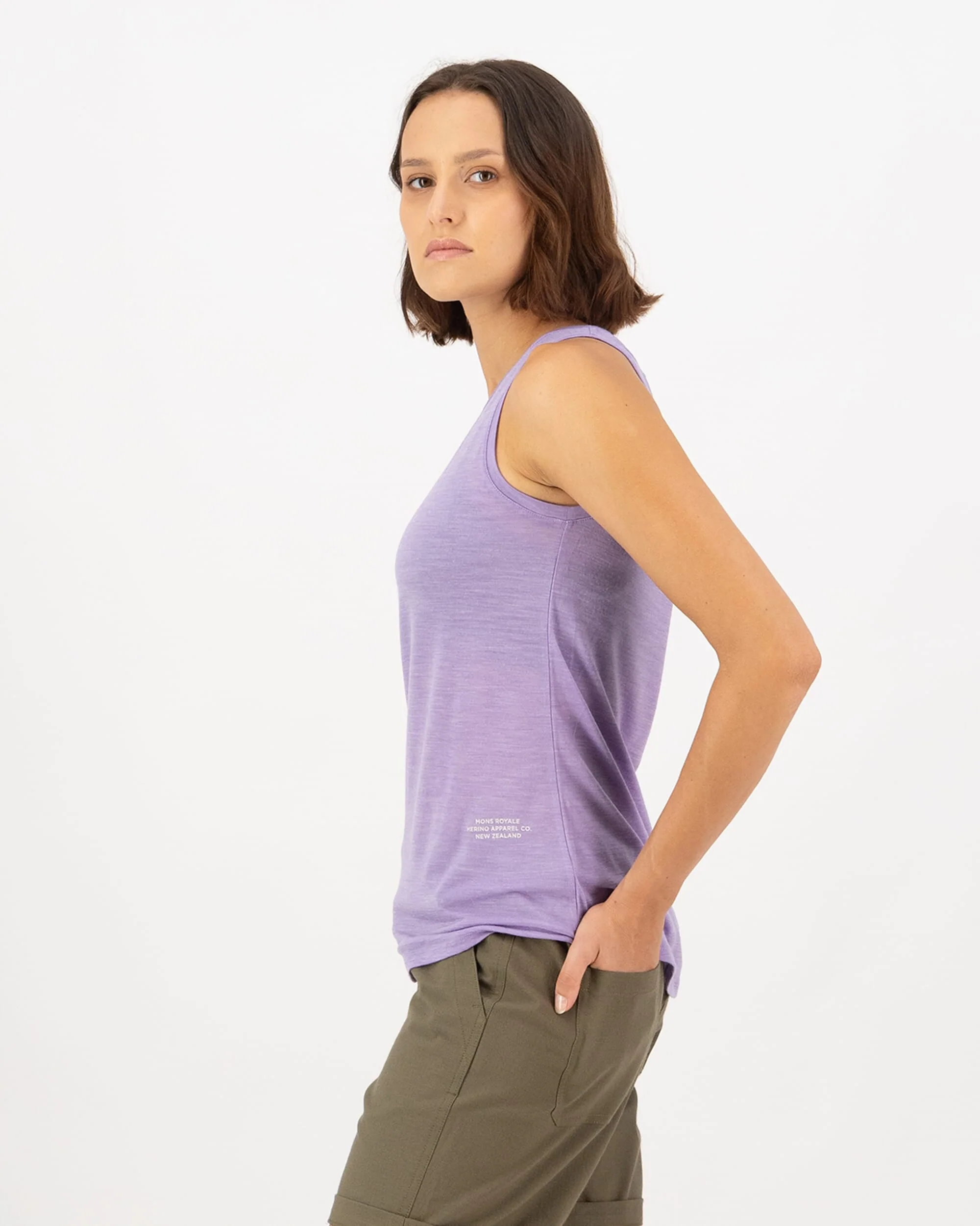 Zephyr Merino Tencel™ Tank - Lupin - Image 3